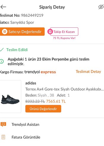Adidas Goratex 38 No Outdoor Ayakkabı - Görsel 6