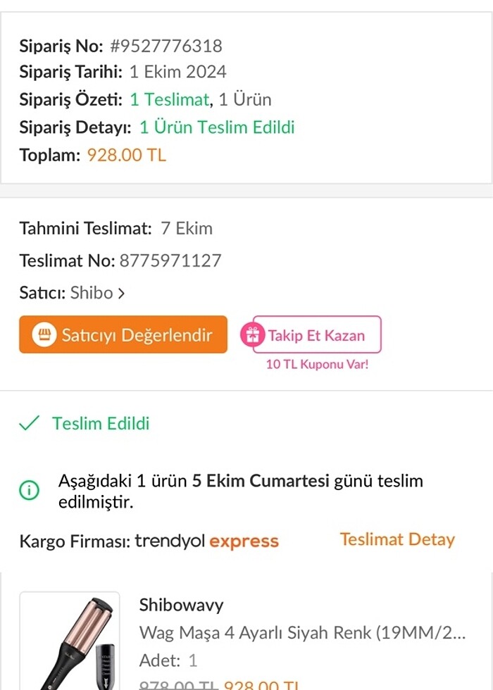 Shibo wavy wag maşa - Görsel 2