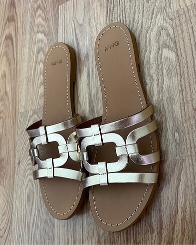 40 Beden camel Renk Mango terlik/sandalet