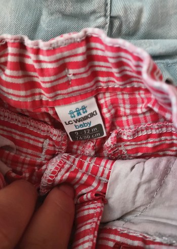 Kız Çocuk Renkli Denim Şortlar - Görsel 3