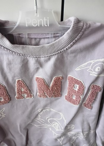 Pembe Nakışlı Kız Sweatshirt - Görsel 2