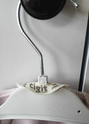 Kızlar için düğmeli keten sweatshirt - Görsel 2