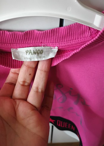 Kız Çocuk Renkli Baskılı Pembe Sweatshirt - Görsel 2