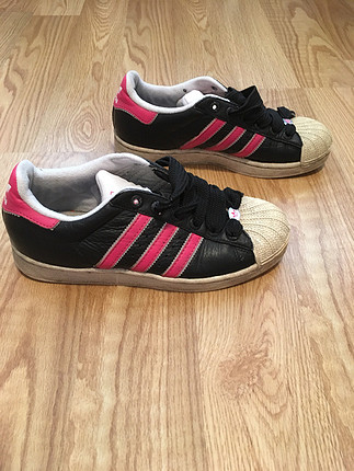 39 Beden siyah Renk Süperstar Adidas 39 