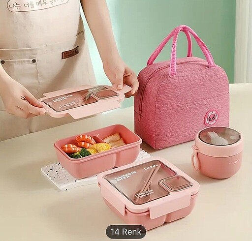 Beden ÜÇLÜ PEMBE BESLENME SETİ