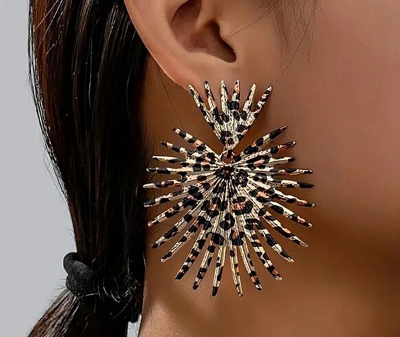 LEOPAR DESENLİ İTHAL KÜPE