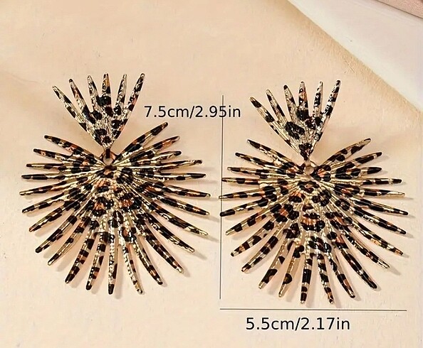 Diğer LEOPAR DESENLİ İTHAL KÜPE