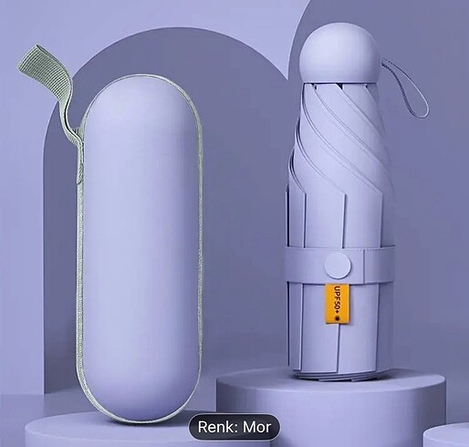 İTHAL KAPSÜL ŞEMSİYE PEMBE MOR - Görsel 6