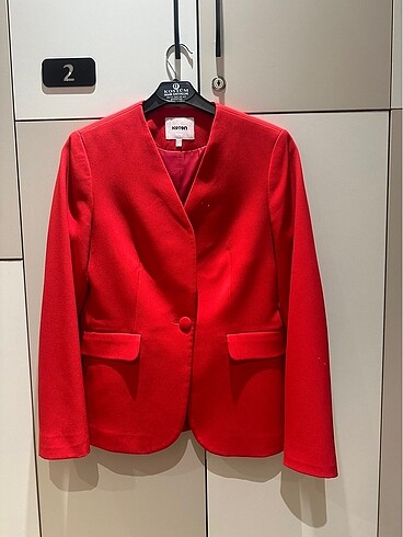 Kırmızı Blazer Ceket