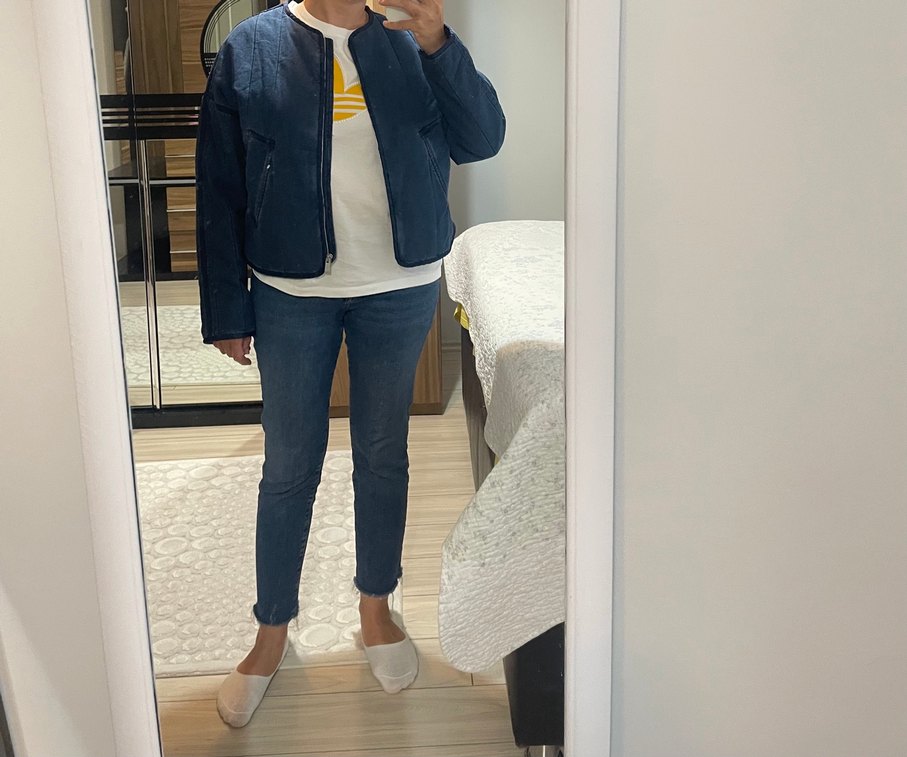 Mango kapitone bomber ceket - Görsel 4