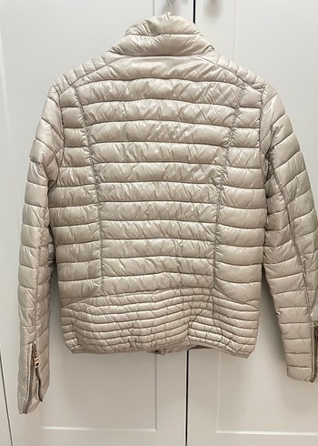 Bej Kadın Fermuarlı Günlük Mont - Görsel 5