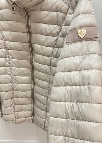 Bej Kadın Fermuarlı Günlük Mont - Görsel 3