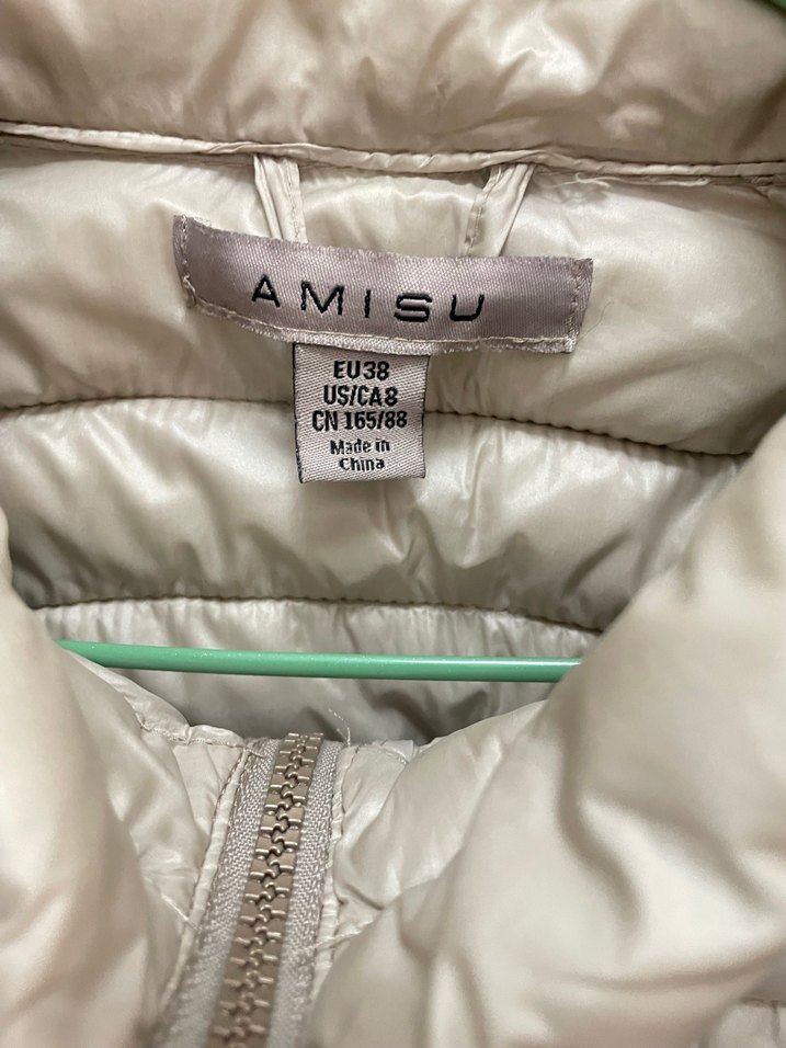 Bej Kadın Fermuarlı Günlük Mont - Görsel 2