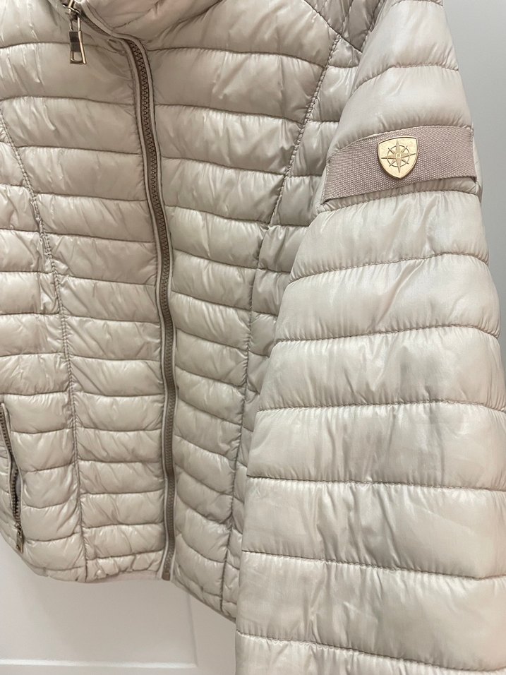 Bej Kadın Fermuarlı Günlük Mont - Görsel 3