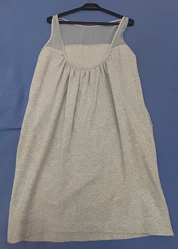 Zara, mavi, kolsuz, Pamuklu spor elbise  - Görsel 4