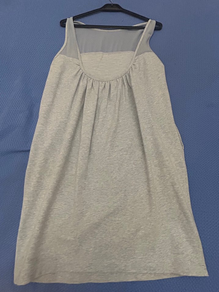 Zara, mavi, kolsuz, Pamuklu spor elbise  - Görsel 4