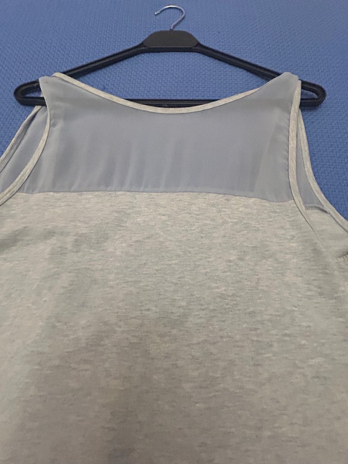 Zara, mavi, kolsuz, Pamuklu spor elbise  - Görsel 2