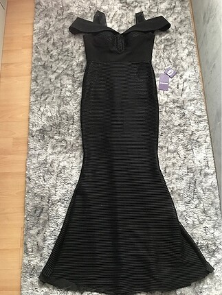 Zara Siyah balık abiye