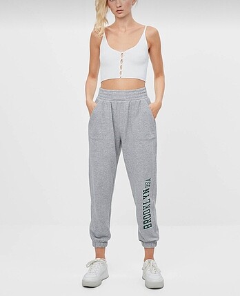 Bershka gri jogger pantolon