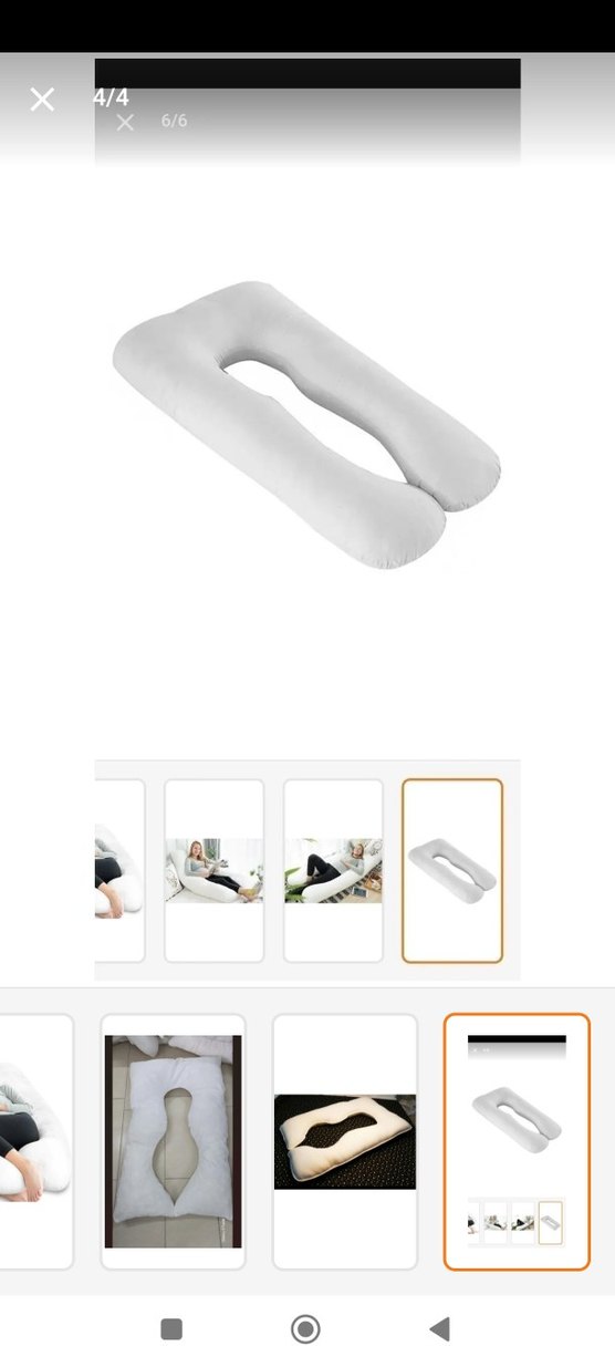 Beyaz Emzirme ve Hamilelik Yastığı - Görsel 3