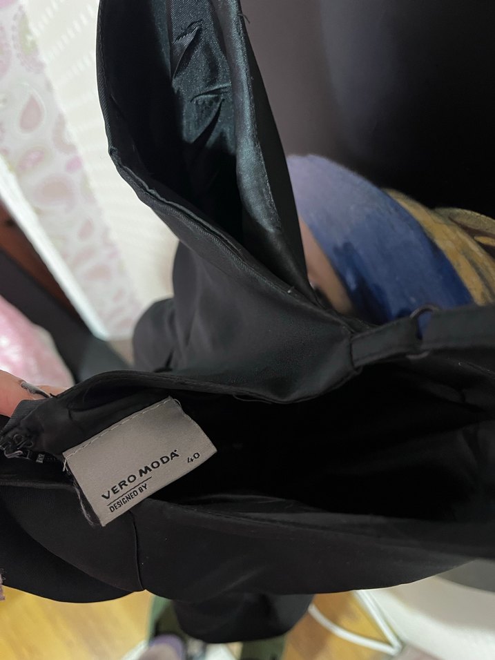 Siyah İnce Askılı Midi Gotik Elbise - Görsel 4