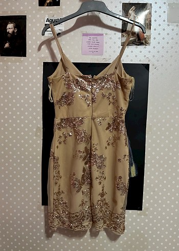 Payetli Mini Abiye Elbise - Görsel 2