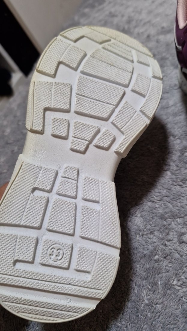 Kız Çocuk Mor Cırt Cırtlı Spor Ayakkabı - Görsel 2