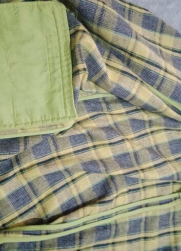 Chokerli Oversize ekoseli ceket - Görsel 7