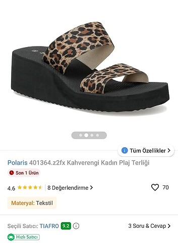 Leopar plaj terliği - Görsel 6