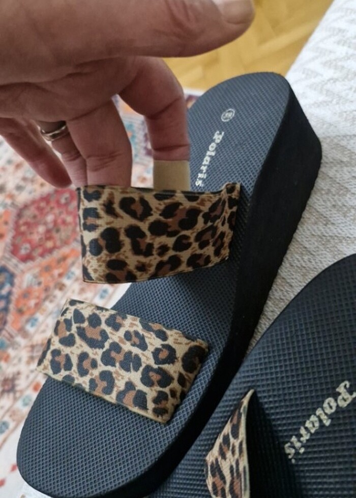 Leopar plaj terliği - Görsel 2