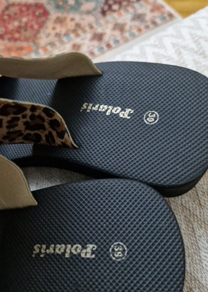 Leopar plaj terliği - Görsel 3