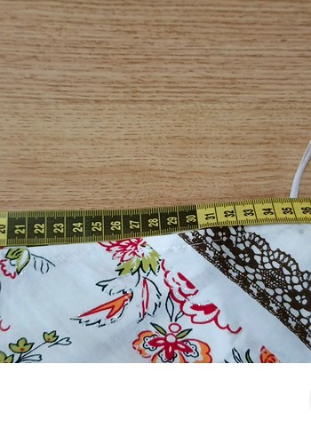 Çiçek Desenli Çok Renkli etek - Görsel 5