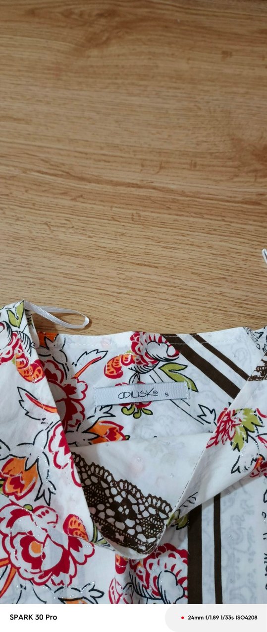 Çiçek Desenli Çok Renkli etek - Görsel 3