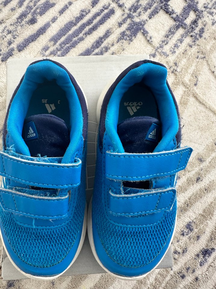 Erkek Çocuk Mavi Cırtcırtlı Spor Ayakkabı - Görsel 2