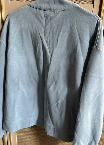 Gri Süet Düğmeli Kadın Ceket - Görsel 3