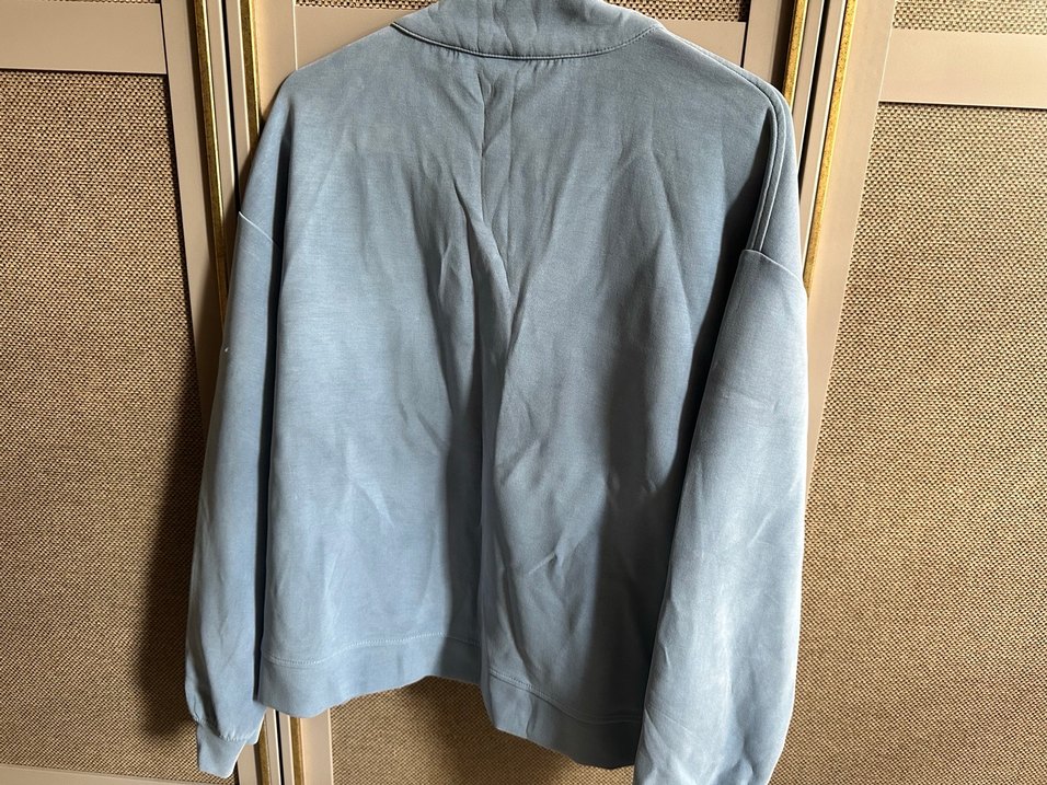 Gri Süet Düğmeli Kadın Ceket - Görsel 3