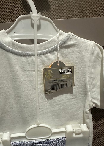 Beyaz Baskılı Hamile Tişörtü, Kısa Kollu - Görsel 3