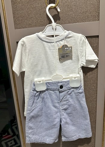 Beyaz Baskılı Hamile Tişörtü, Kısa Kollu - Görsel 2