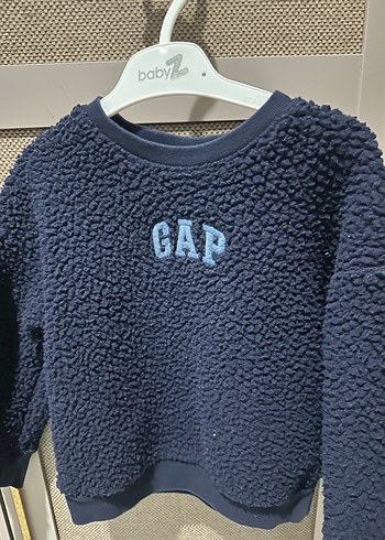 GAP Erkek Çocuk Lacivert Nakışlı Sweatshirt - Görsel 4