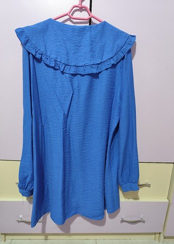 Mavi Düğmeli Kadın Gömlek.  Markanin ürünü - Görsel 6