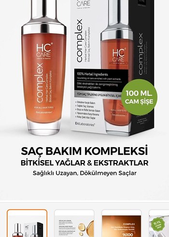 Yarım Kutu HC Care Kompleks Kadın Anti-Aging Serumu - Görsel 2