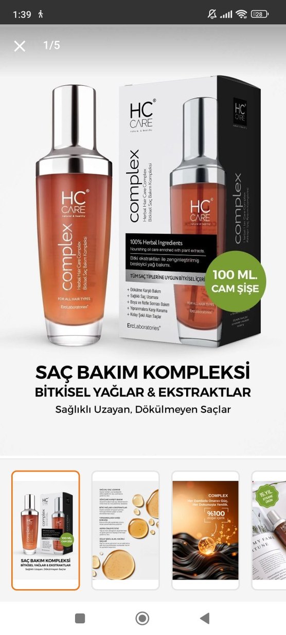 Yarım Kutu HC Care Kompleks Kadın Anti-Aging Serumu - Görsel 2