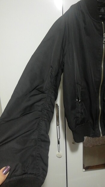 Topshop siyah bomber ceket