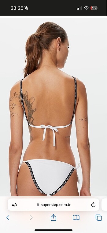 Calvin Klein Calvin Klein Beyaz Bikini Üstü