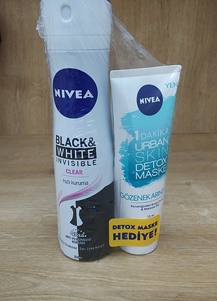 Nivea Deodorant + Yüz maskesi 