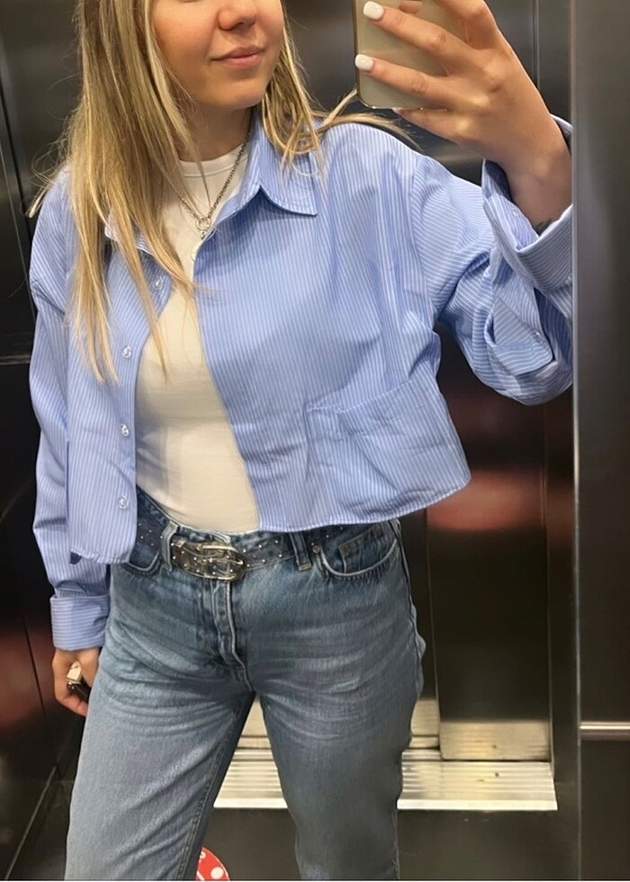 Zara muadili gömlek - Görsel 4