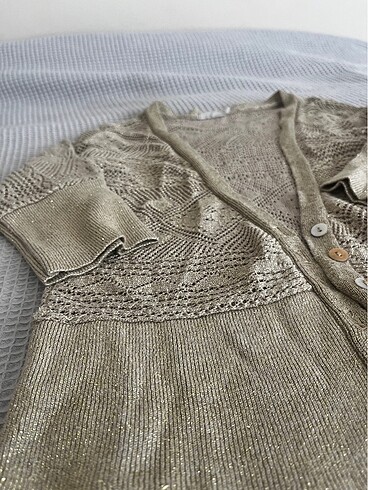 Hırka abiye simli gold - Görsel 5