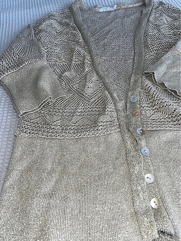 Hırka abiye simli gold - Görsel 6