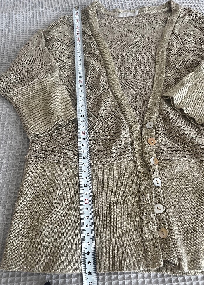 Hırka abiye simli gold - Görsel 4