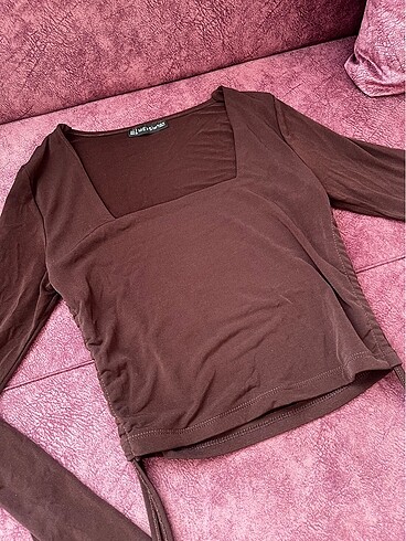 Crop uzun kollu badi - Görsel 3